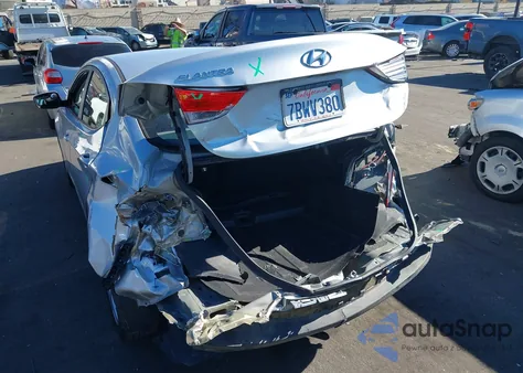 2013 Hyundai Elantra Gls z USA, uszkodzony, nr VIN 5NPDH4AEXDH402399